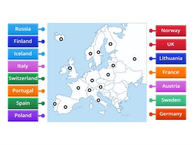 Countries in Europe