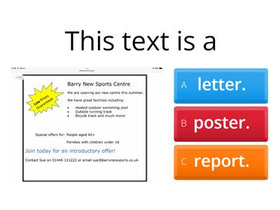 Organisational features