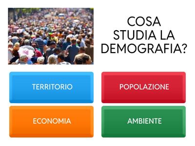 DEMOGRAFIA classe 3I