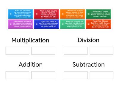 Which  Operation Word Problems