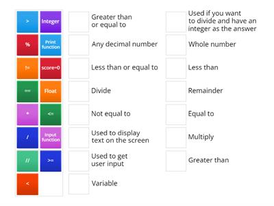 Arithmetic and Comparison Operators