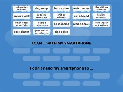 using my smartphone