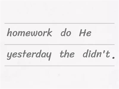Simple past - Affirmative and Negative