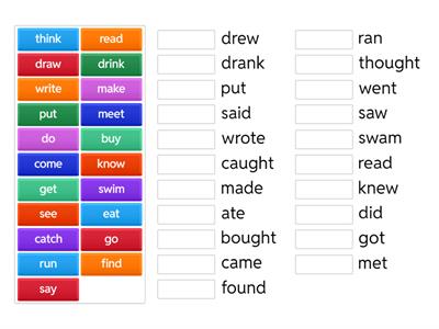 PAST SIMPLE - irregular verbs