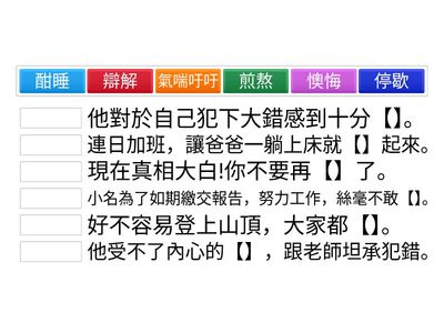 南一6A少年筆耕-語詞應用