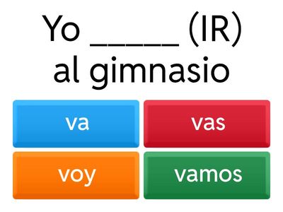 Spanish Verb IR to go