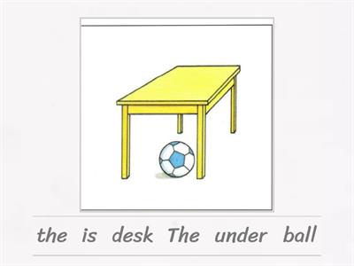 preposition of place