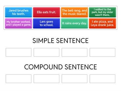 CKLA G3 Simple and Compound Sentence