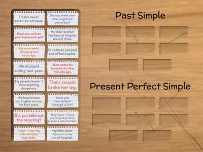 Past Simple vs Present Perfect Simple