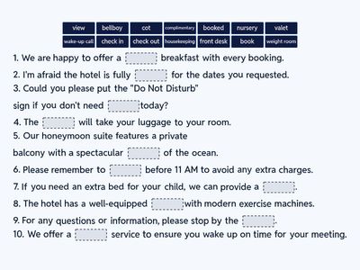 Accommondation (extraVOCABULARY)