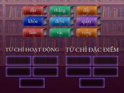 XẾP CÁC TỪ SAU VÀO NHÓM THÍCH HỢP