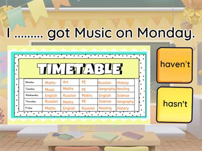 Have got/has got negative form