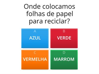 COLETA SELETIVA E RECICLAGEM