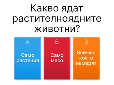 Кои животно са растителноядни? 