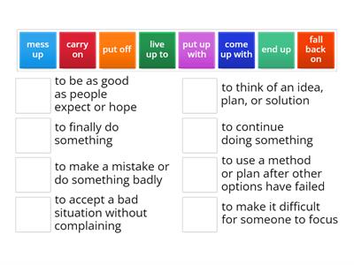 Speakout B2 3B Phrasal Verbs