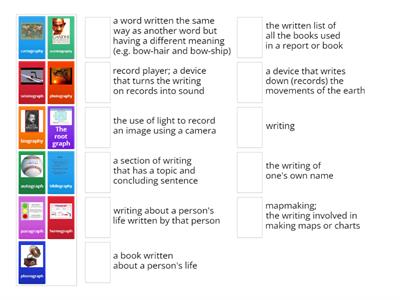 Greek & Latin Roots:  graph