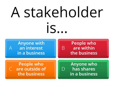 Stakeholders