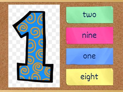 Числа 1-12 Numbers 1-12