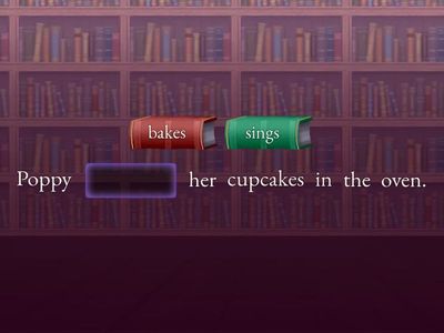 Action verbs - sentence completion