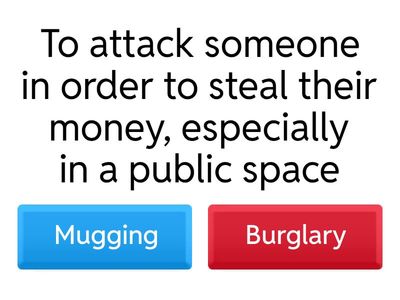 Crime vocabulary (B1 level) 