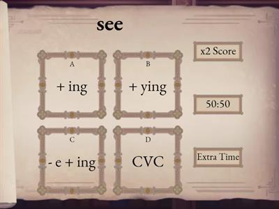 Present Progressive - Spelling Rules easier