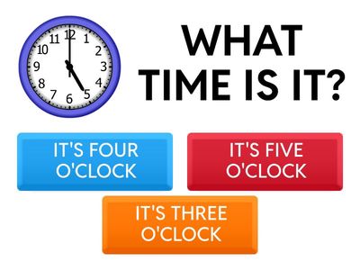 WHAT TIME IS IT? - TELL THE TIME!