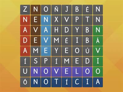 caça palavras com N