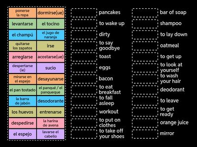 Daily Routine Vocabulary 2
