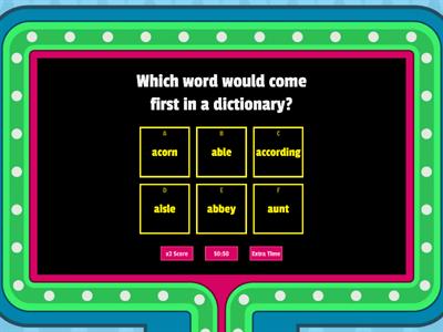 Dictionary Quiz