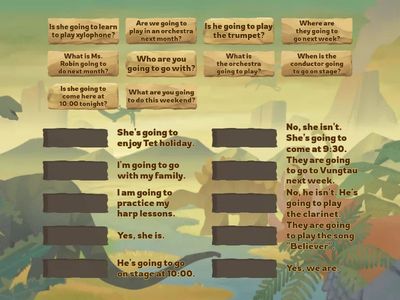  Be going to questions