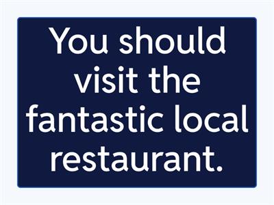 Reporting verbs (verb patterns) practice