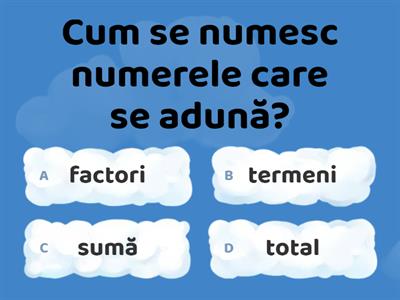 TERMINOLOGIE MATEMATICĂ