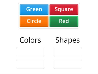 Colors and Shapes Sort