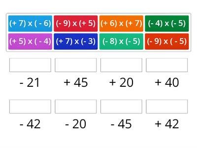 Multiplicação de números inteiros