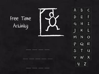 Hangman - Free Time Activities