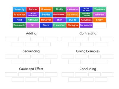 Discourse Markers / linking words