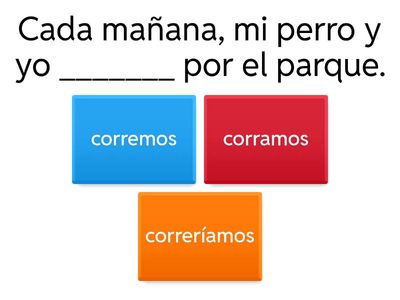 CUESTIONARIO DE MODOS VERBALES