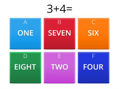 ADDITION AND SUBTRACTION WITH NUMBERS 1-10