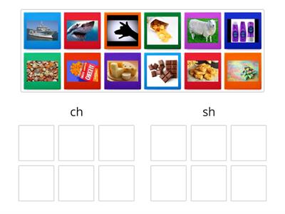 ch - sh picture sort