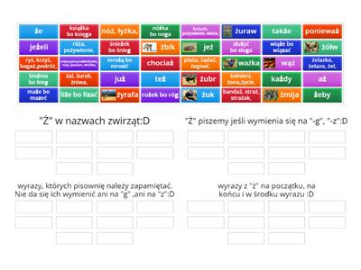Powtarzamy zasady pisowni z "Ż".