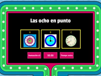 ¿Qué hora es?  (primer ciclo)