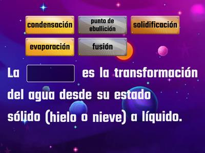 4° Grado Cambios en los estado físicos de la materia