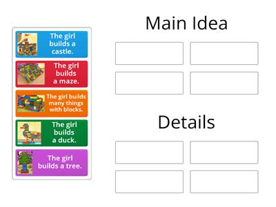 Building with Blocks Main Idea & Details