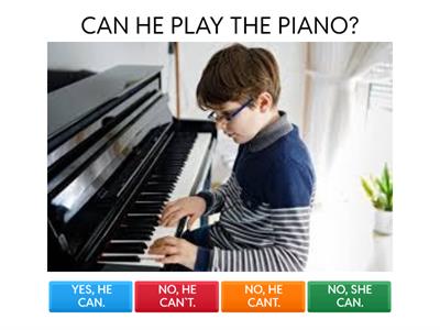 CAN - INTERROGATIVE FORM