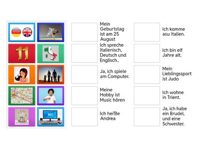 Le risposte di presentazione - ABBINAMENTI