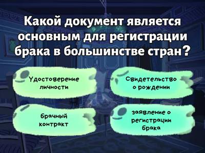 Тест на тему "Основы семейного права" "Основы трудового права"