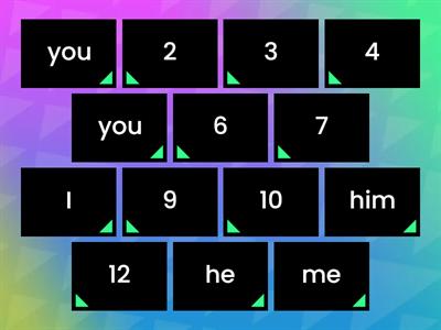 Subject and object pronouns