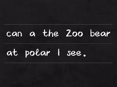 I can see a polar bear at the Zoo.