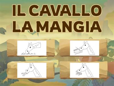 MORFOSINTASSI (Pron. Compl. Ogg.) - Clicca sull'immagine corrispondente alla frase