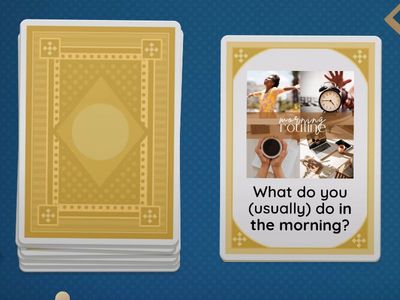 Daily routine questions - use verbs!